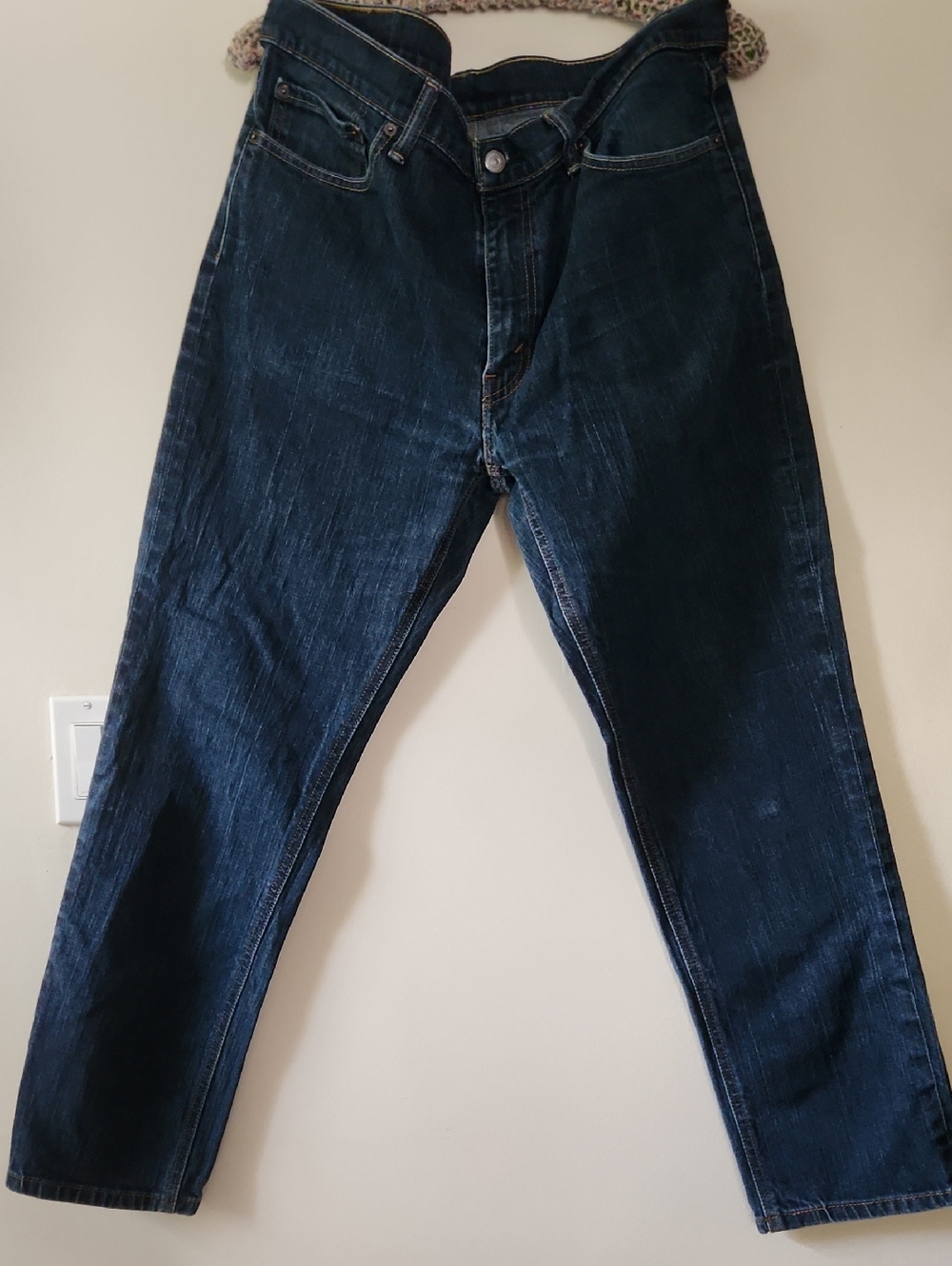Levi's Men's Dark Blue Straight Jeans